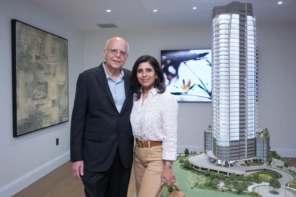 Sunny & Latika Bathija at the St. Regis Residences Houston and Phillips  event (Photo by Daniel Ortiz)