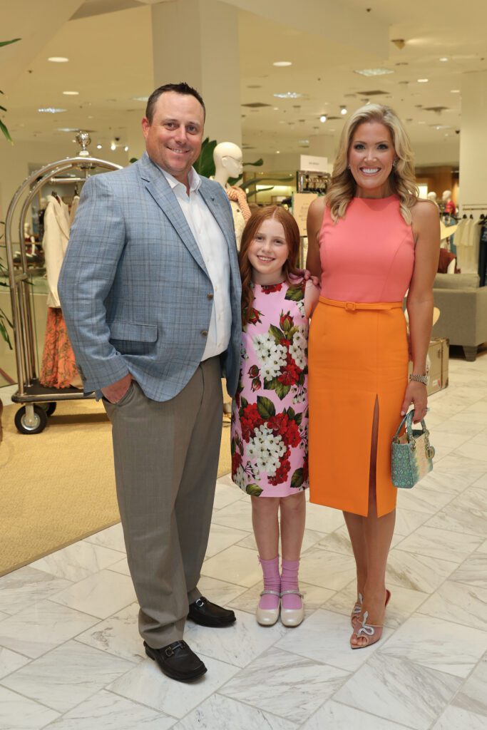 Terry & Amanda Boffone and daughter Samantha at the PaperCity Philanthropy in Fashion Best Dressed announcement party (Photo by Priscilla Dickson)