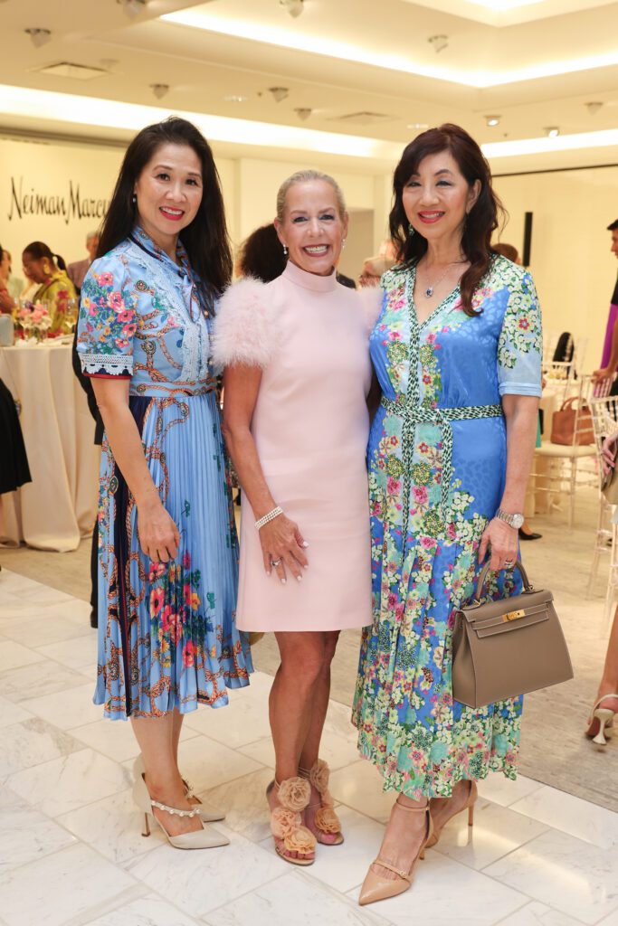 Aliza Dutt, Rosemary Schatzmann, Dr. Alice Mao Brams at the PaperCity Philanthropy in Fashion Best Dressed announcement party held at Neiman Marcus (Photo by Priscilla Dickson)