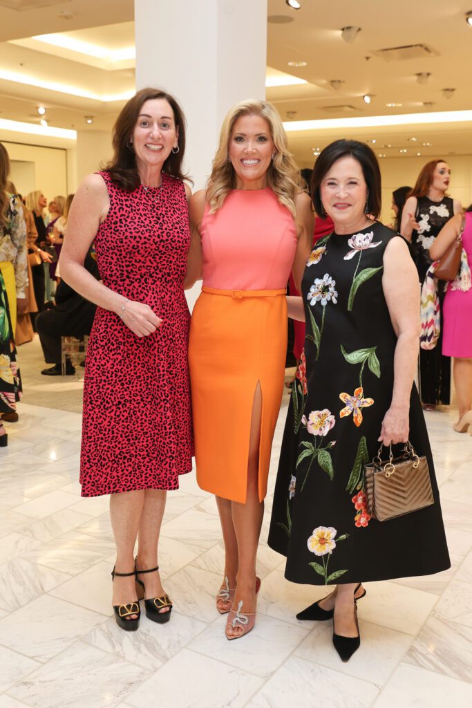 Amalia Stanton, Amanda Boffone, Anne Neeson at the PaperCity Philanthropy in Fashion Best Dressed announcement party. (Photo by Priscilla Dickson)