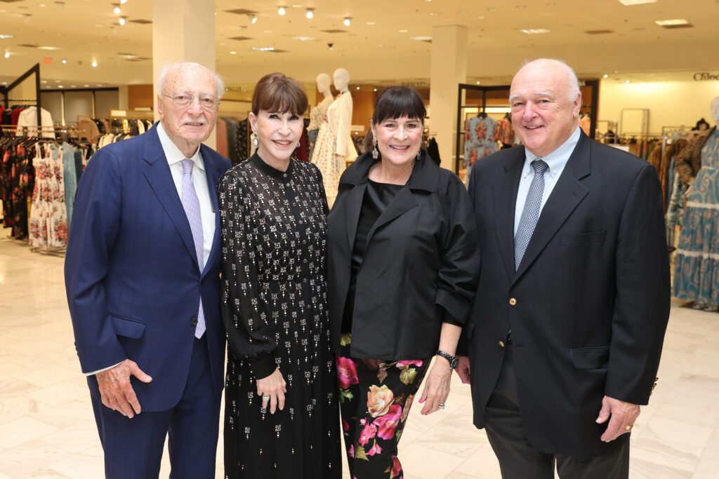 Shafik Rifaat & Shelby Hodge, Cynthia & Bucky Allshouse at the PaperCity Philanthropy in Fashion Best Dressed announcement party.