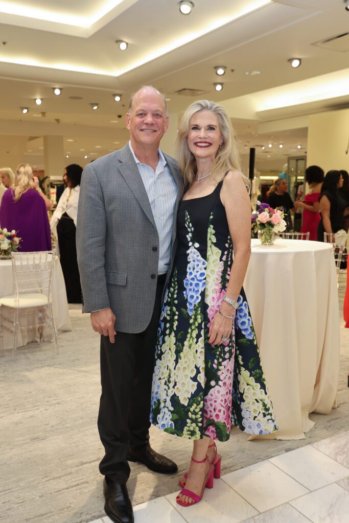 Rob & Amy Pierce at the PaperCity Philanthropy in Fashion Best Dressed announcement party held at Neiman Marcus.