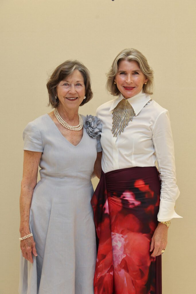 Mary Kathryn Anderson-Gould of Fort Worth with her daughter Ellecia Knolle at the PaperCity Philanthropy in Fashion Best Dressed announcement party held at Neiman Marcus.