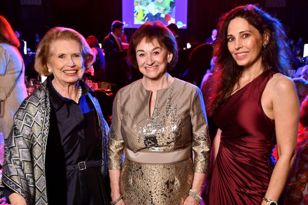 Ginger Blanton, Linda Gale White, Joy Saxton at the Communities in Schools of Houston gala 