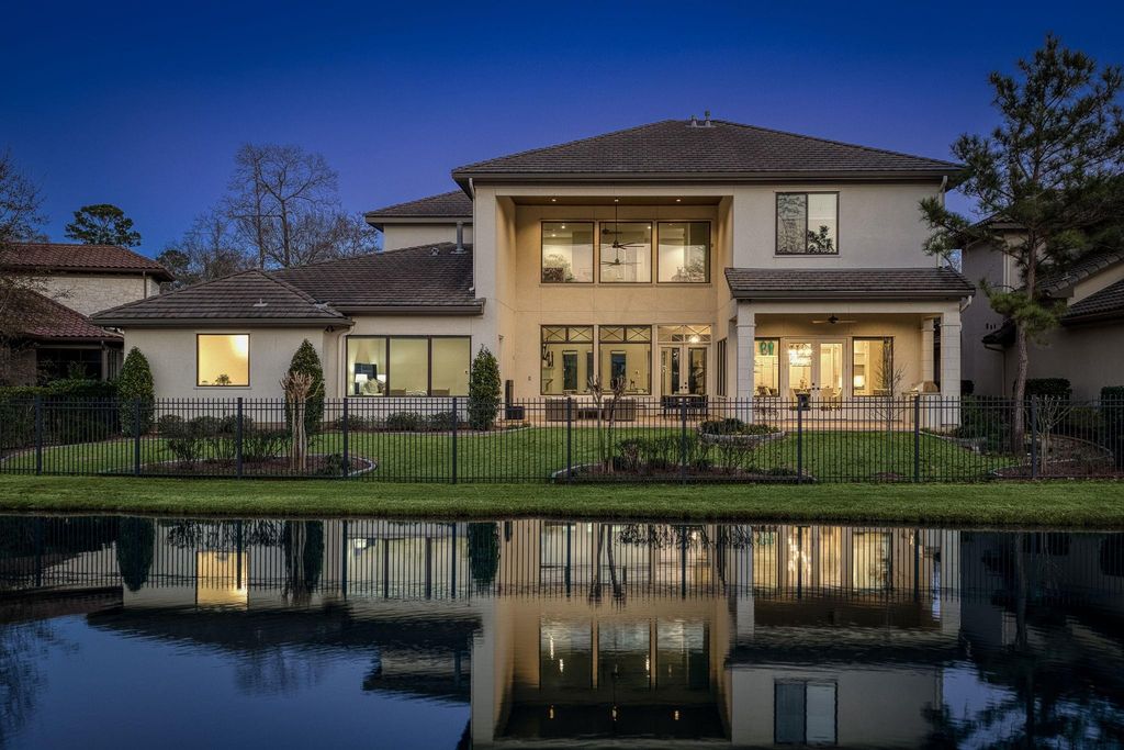 Sunrises and sunsets unfold through the many windows in this home.