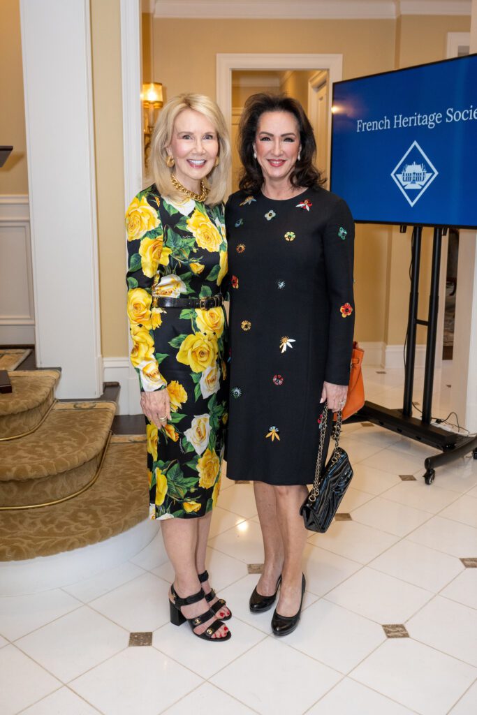 Suzan Deison, Alicia Smith at the French Heritage Society Houston chapter's inaugural event (Photo by Jacob Power)