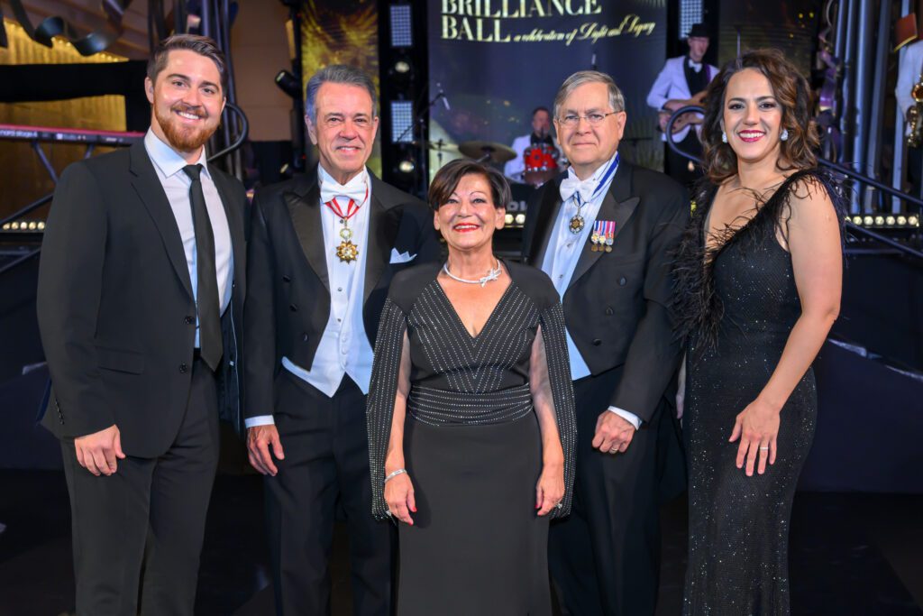 Jack Swanson, Jose & Teresa Ivo, Ambassador David Satterfield, Daniel Mack at the Houston Grand Opera ball (Photo by Michelle Watson/Catchlight Group)