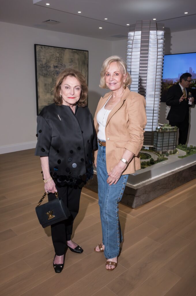 Beth Wolff and interior designer  at the St. Regis Residences Houston event with Phillips (Photo by Daniel Ortiz)