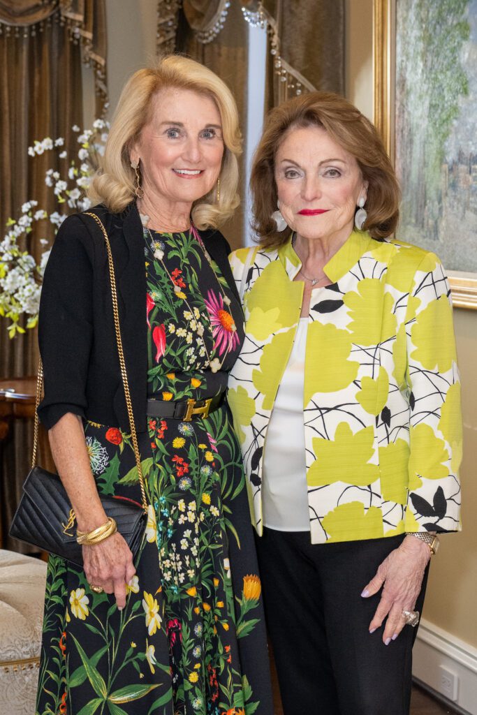 Denise Monteleone, Beth Wolff at the French Heritage Society Houston chapter's inaugural event (Photo by Jacob Power)