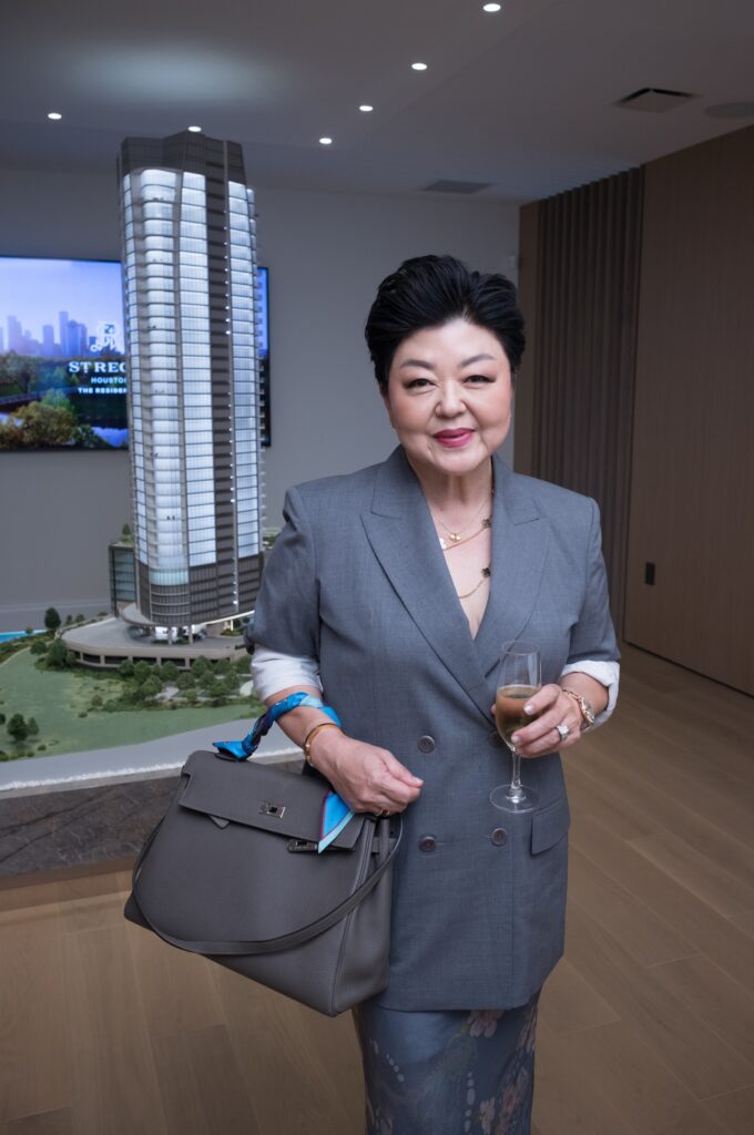 Ann Park at the St. Regis Residences Houston event with Phillips (Photo by Daniel Ortiz)