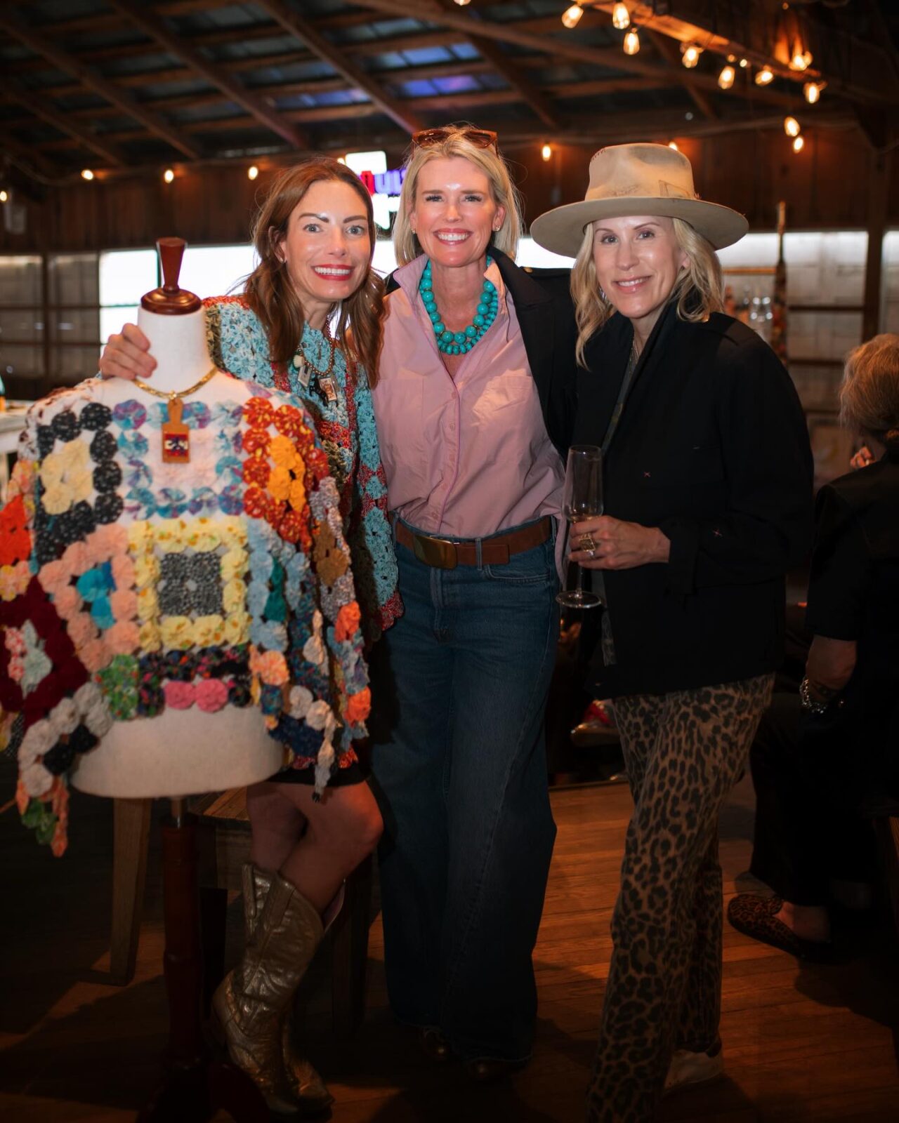 Kate Mefford's collection — spanning scarves, collars, capes, and jewelry — repurposes vintage textiles, equestrian hardware, and small charms. (Courtesy)