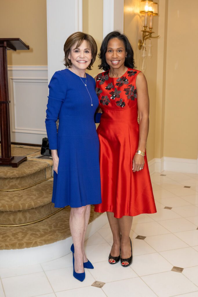 Hallie Vanderhider, Roslyn Bazzelle Mitchell at the French Heritage Society Houston chapter's inaugural event (Photo by Jacob Power)