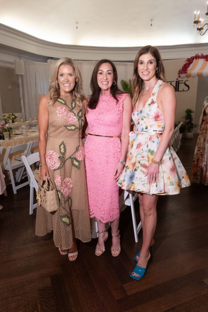 Amanda Boffone, Amalia Stanton, Camille Connelly at the River Oaks tennis tournament luncheon (Photo by Daniel Ortiz)