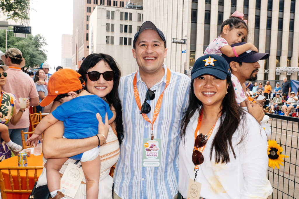 Amanda Marquez, Jonathan Babin, Jennie Bui-McCoy during the Sulltrain VIPit Experience at the Houston Art Car Parade (Photo by Jonathan Burgos)