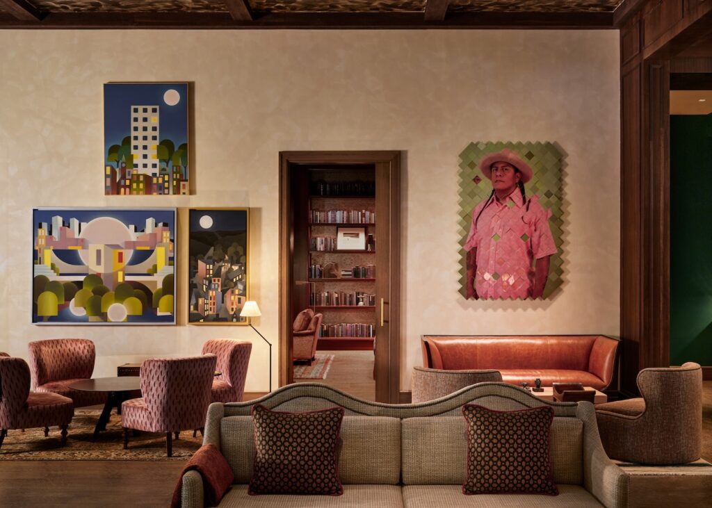 Bowie House takes a soft sales approach by showing works without price tags and encouraging guests to view works in a social setting. (Courtesy)