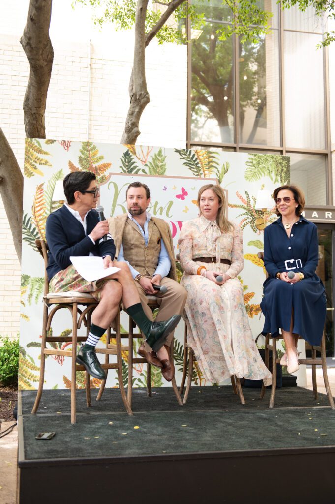 The afternoon included a design panel featuring Billy Fong, Javier Burkle, Tori Ross, and Jane Scott Hodges. (Photo by Tamytha Cameron Photography)