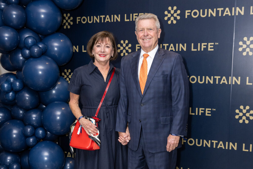 Cathy & Joe Cleary at the Fountain Life opening in Houston's Park House (Photo by Jacob Power)
