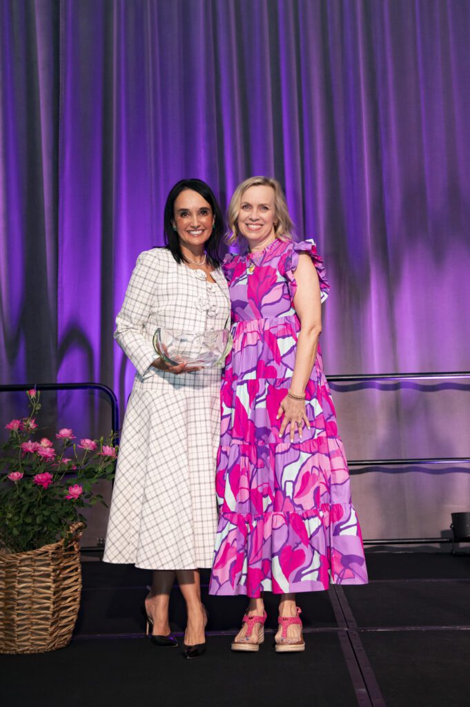 CPD president and CEO Joanna Clarke with Paper Affair's Melissa Wayte, 20th Anniversary Partners in Celebration Award recipient (Photo by Tamytha Cameron, Celeste Cass, Nate Rehlander and Kelly Alexander)