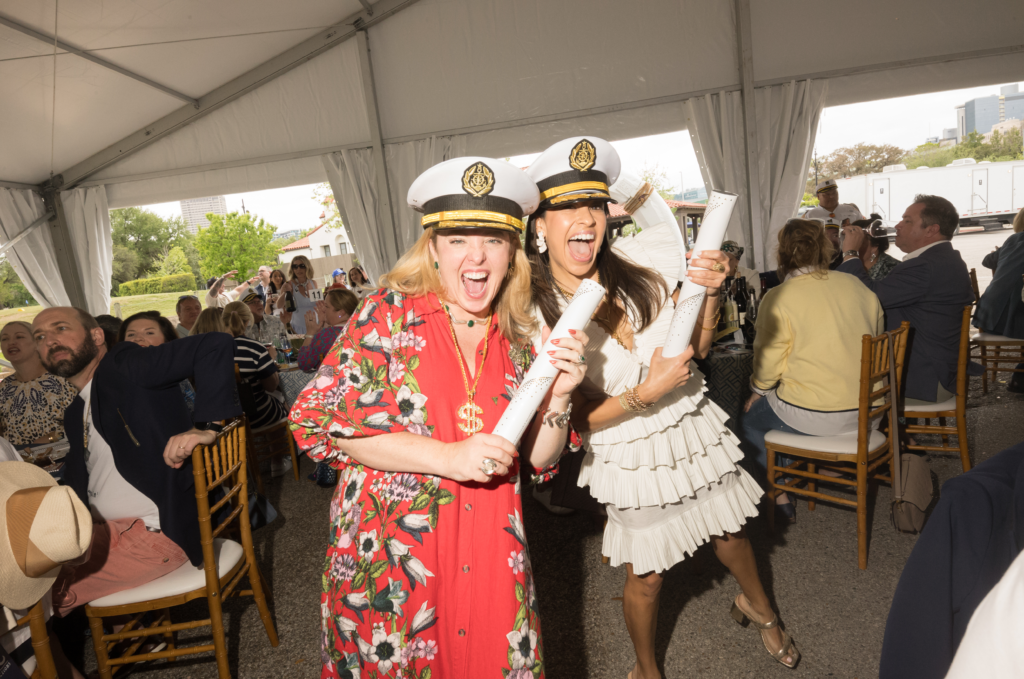 Caroline Nabors, Cat Bill at Southern Smoke Foundation's Decanted Wine Auction held at Lott Hall in Hermann Park (Photo by Daniel Ortiz)