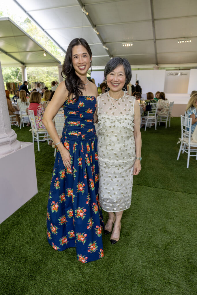 Carolyn Sabat, Anne Chao at the Bayou Bend fashion show luncheon (Photo by Jenny Antill)