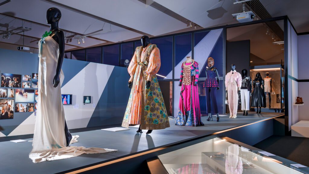 Catwalk: The Art of the Fashion Show
Co-curated by Kirsty Hassard and Svetlana Panova, Catwalk traces 125 years of runway history across six galleries, with original looks from Alexander McQueen, Chanel, Dior and Scottish designers including Christopher Kane and Pam Hogg. (Photography by Grant Anderson for V&A Dundee)