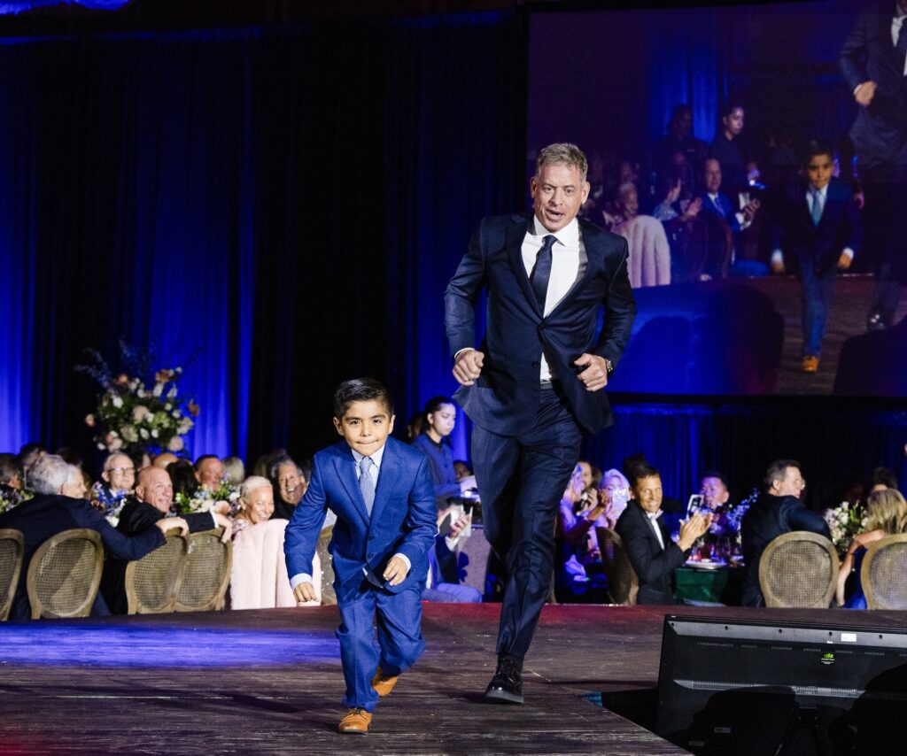 Christian Lopez, Troy Aikman (Photo by Lori Wilson Photography)
