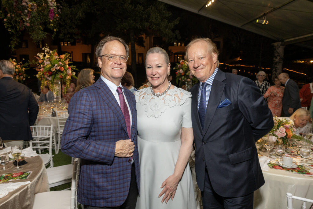 Christopher Gardner, Sara Dodd-Denton & Will Denton at the Bayou Bend Garden Party(Photo by Jenny Antill)