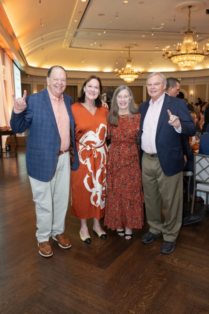Cynthia & John Atkins, Michelle & Rex Baker at the Texas Exes scholarship ball (Photo by Jacob Power)