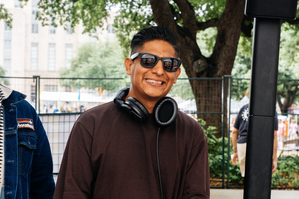 DJ Chappy during the Sulltrain VIPit Experience at the Houston Art Car Parade  (Photo by Jonathan Burgos)
