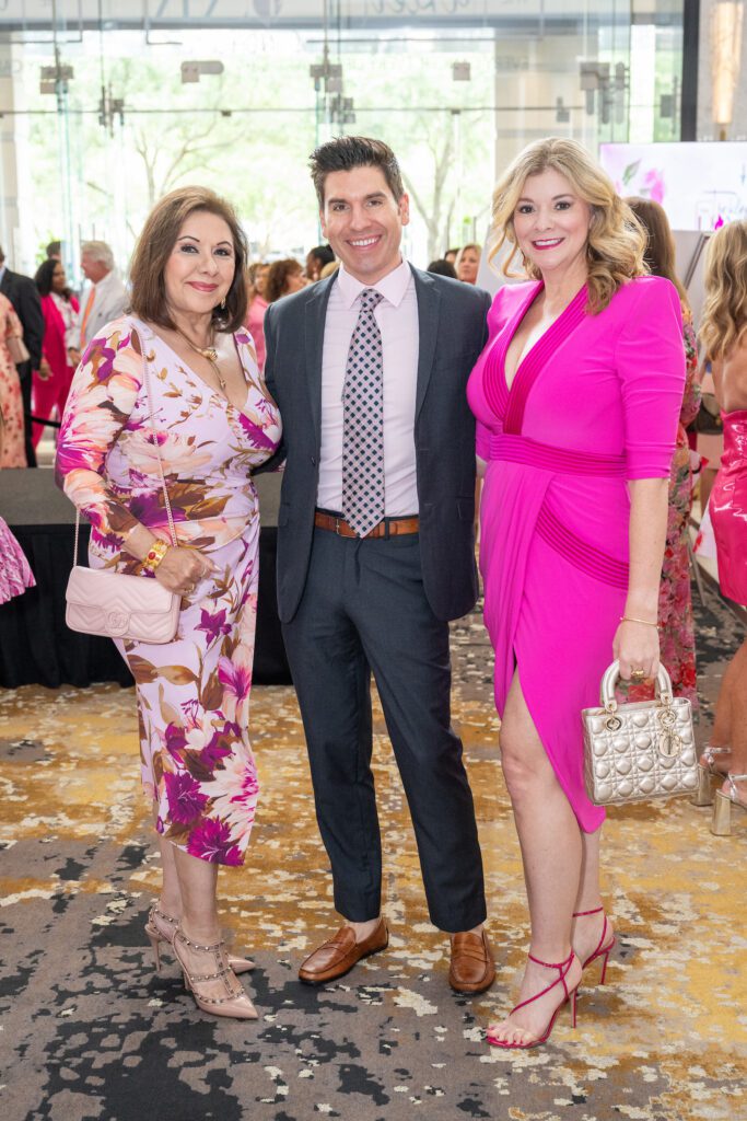 Debbie Festari, Freddi Minahan, Angela Hernandez at the Tickled Pink Luncheon (Photo by Jacob Power)