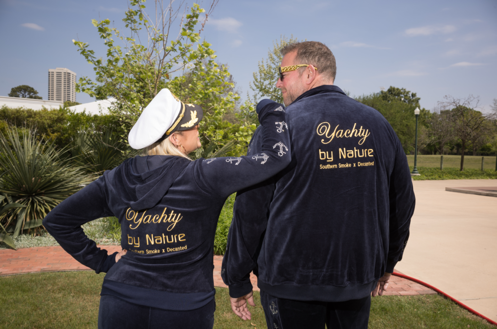 Event chairs Vanessa & Chuck Ames at Southern Smoke Foundation's Decanted Wine Auction held at Lott Hall in Hermann Park (Photo by Daniel Ortiz)