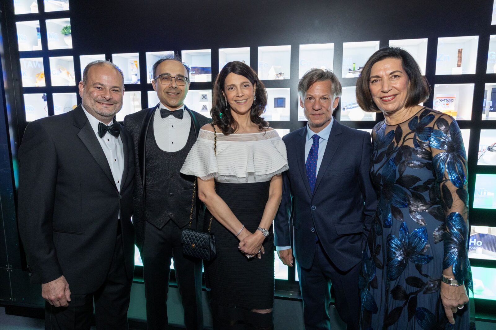 Dr. Josh Shulman, Dr. Sameer Sheth, Yasmine Gibellini, Richar Engel, Dr. Huda Zoghbi at Texas Children's Duncan NRI 15th anniversary gala (Photo by Jenny Antill)