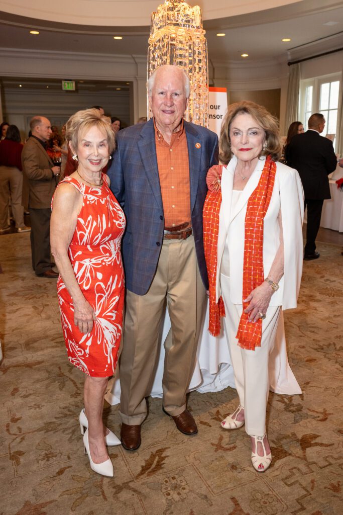 Evelyn Leightman, Dudley Oldham, Beth Wolff at the Texas Exes scholarship ball (Photo by Jacob Power)