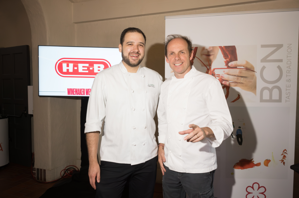 Chefs Gelipe Botero and Luis Roger at Southern Smoke Foundation's Decanted Wine Auction held at Lott Hall in Hermann Park (Photo by Daniel Ortiz)