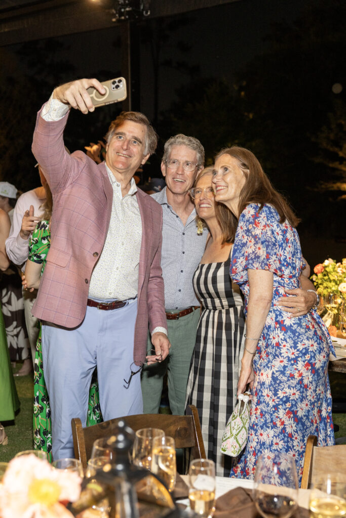 George Alcorn, Barry & Angie Solcher, Sallie Alcorn at Memorial Park Conservancy's The Park Ball held in the Clay Family Eastern Glades (Photo by Jenny Antill)