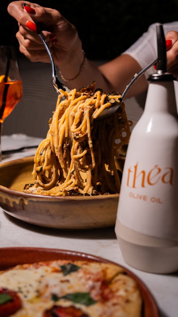 As for the menu, Théa offers mezze, house-made pastas, shareable plates, and more. (Courtesy)