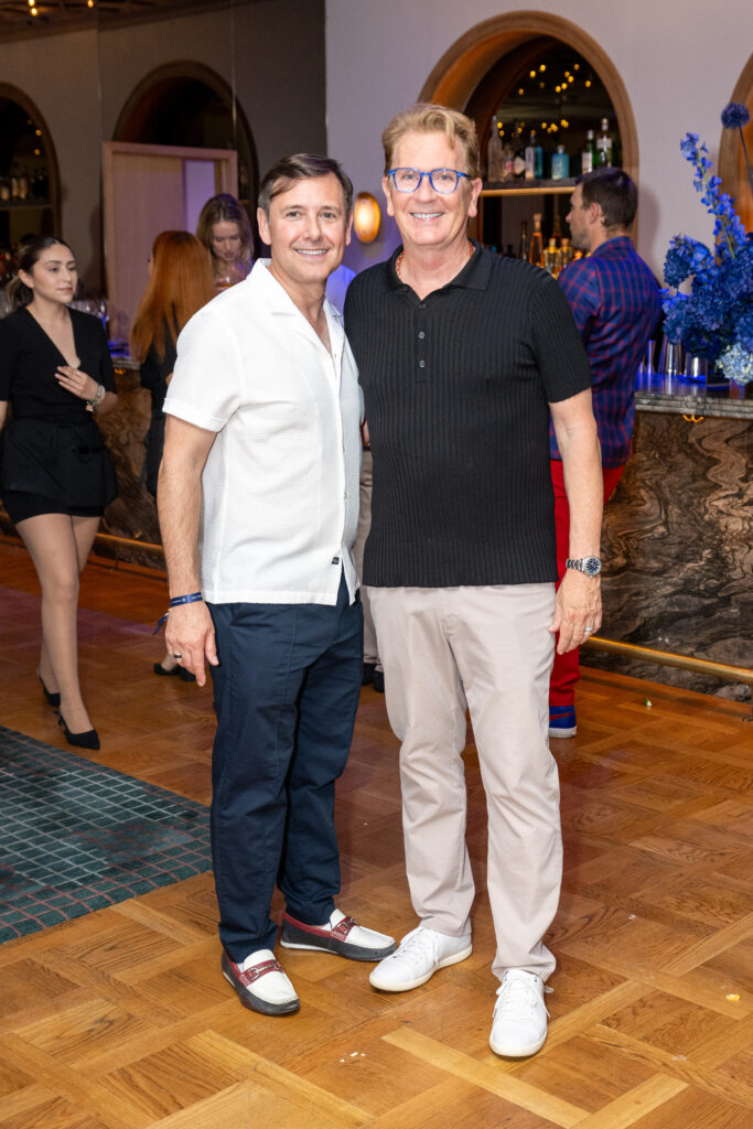 Kevin Gilliard & Frank Billingsly at the Fountain Life opening in Houston's Park House (Photo by Jacob Power)