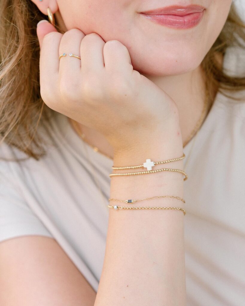 Gold and Grace will be at Lankford's this Mother’s Day for permanent jewelry fittings while you dine. (Photo courtesy Gold and Grace)