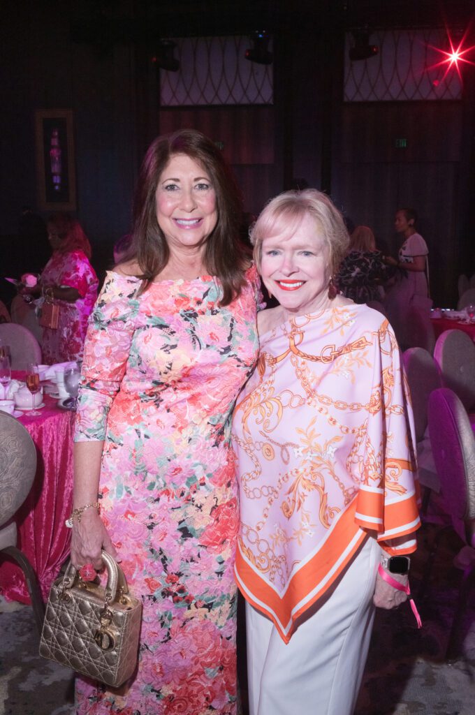 Heidi Rockecharlie, Leila Perrin at the Tickled Pink Luncheon (Photo by Daniel Ortiz)