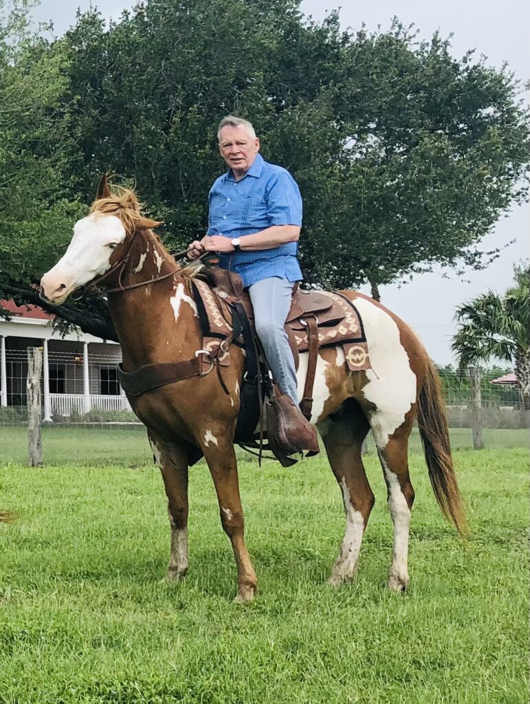 Richard Flowers on horseback at one of the Wyatt family ranches. (Courtesy photo)