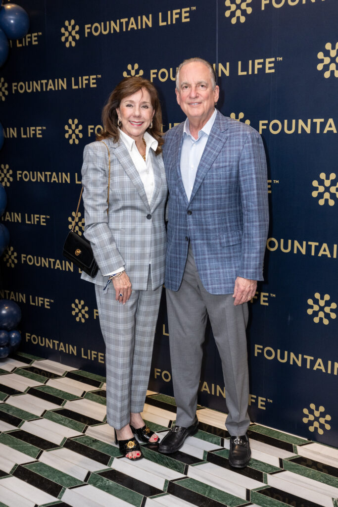 Elizabeth & Alan Stein at the Fountain Life opening in Houston's Park House (Photo by Jacob Power)