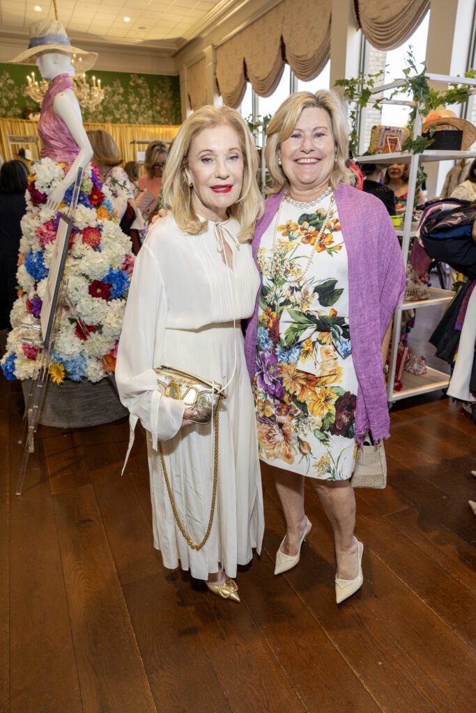 Jan Rhodes, Maureen Higdon at the Salvation Army Auxiliary Reflections on Style luncheon