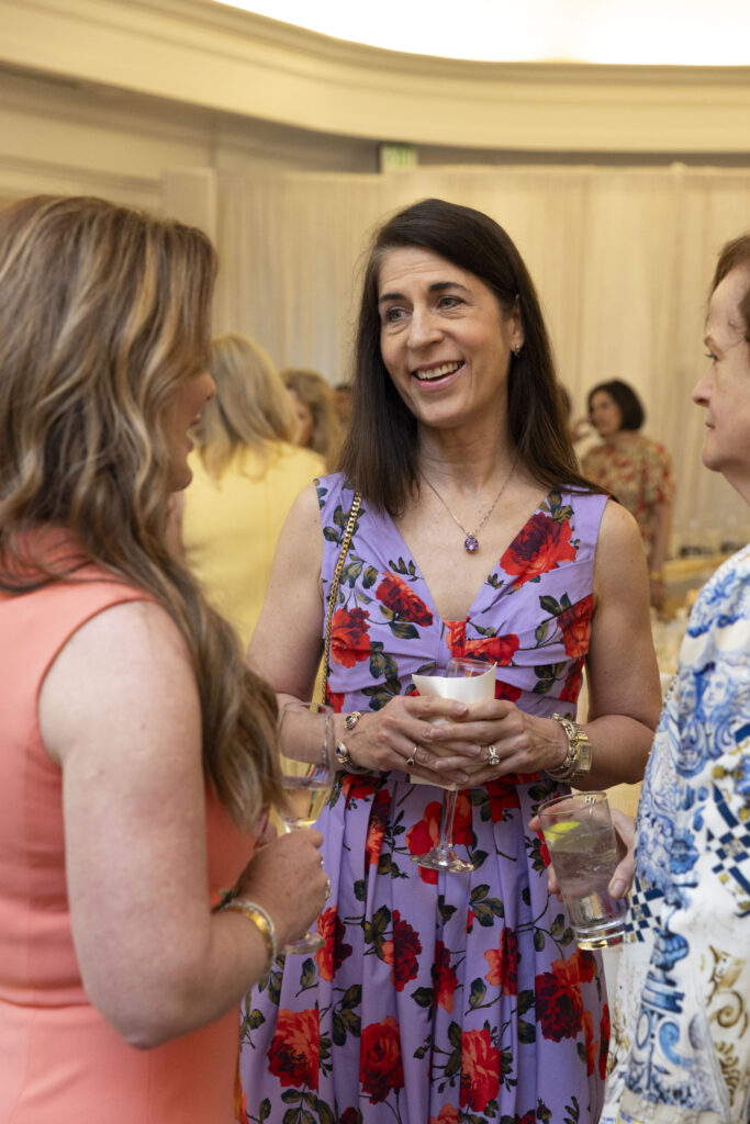 Jill Schaar in Carolina Herrera at the River Oaks tennis tournament luncheon (Photo by Alida Bonifaz)
