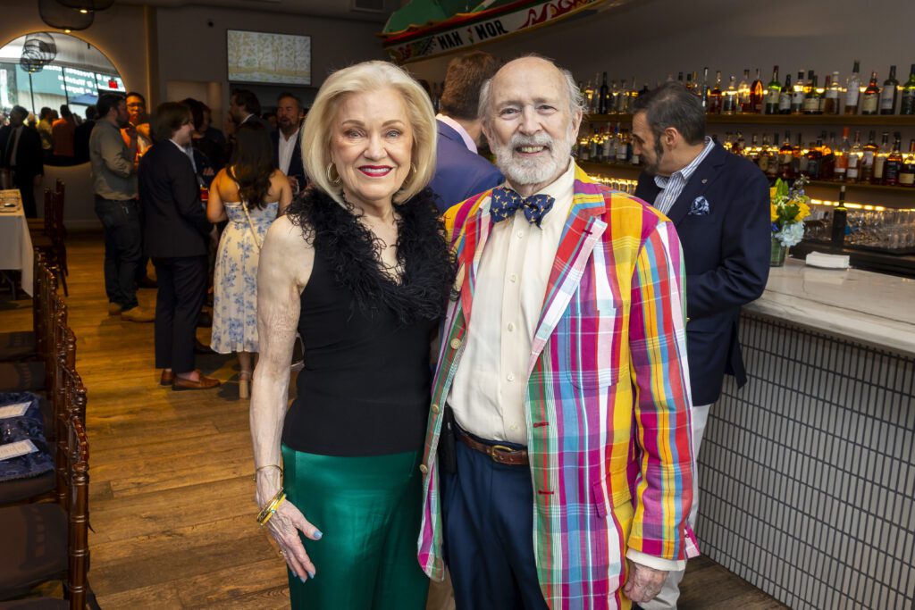 Jo Furr, C.C. Conner at Navy Blue for Houston Ballet's 'Raising the Bar' dinner

 (Photo by Annie Mulligan)