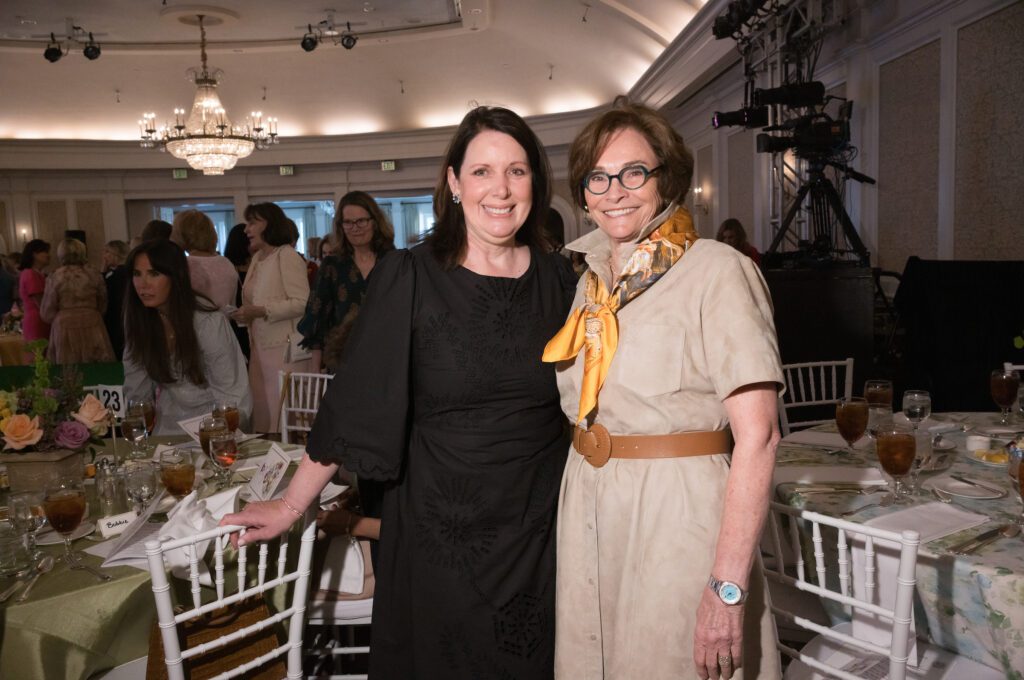 Elizabeth Anthony's Julie Roberts, Bobbie Nau at the Salvation Army Auxiliary Reflections on Style luncheon (Photo by Daniel Ortiz)