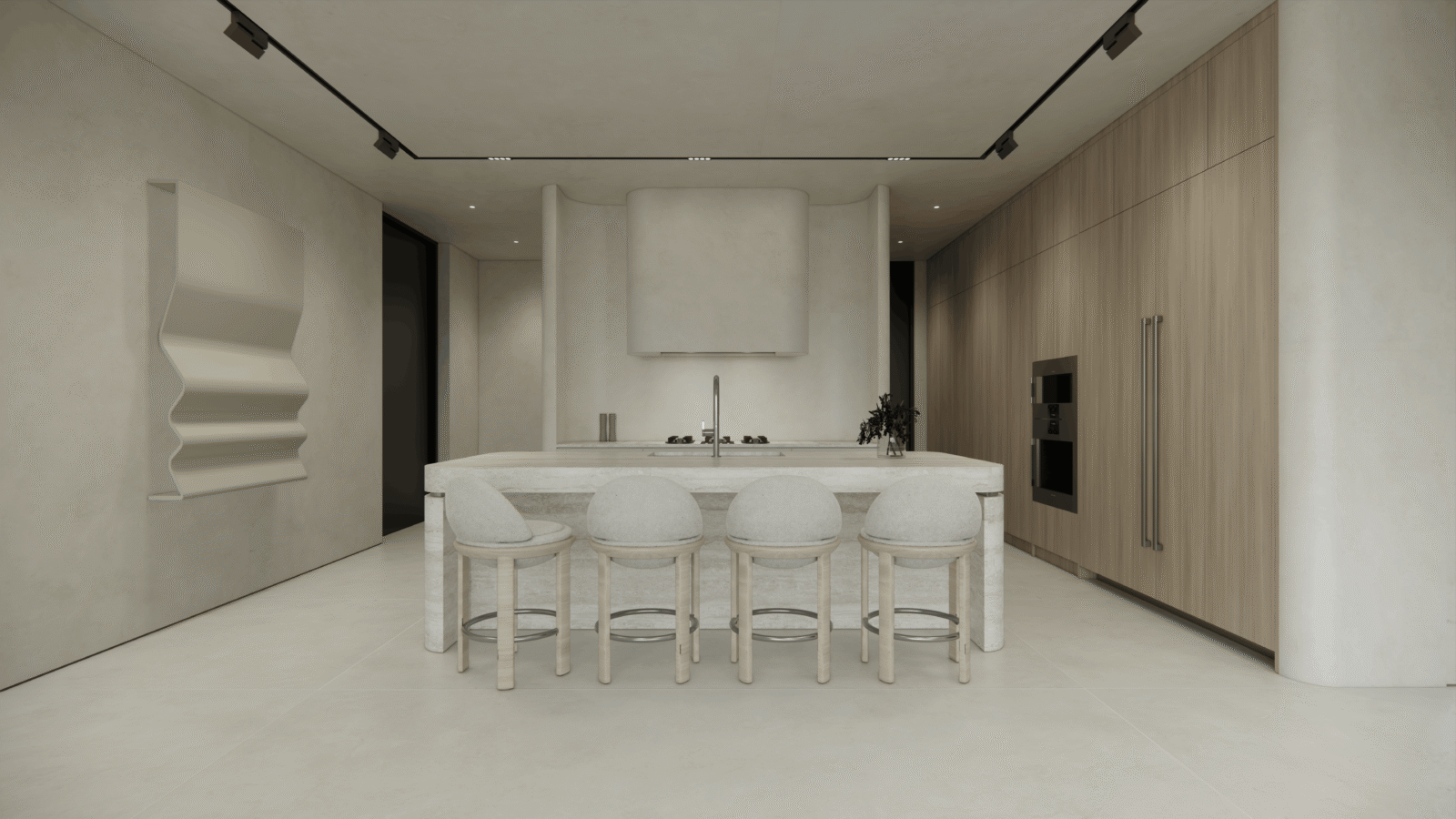 Kitchens in the penthouses have Gaggenau appliances.