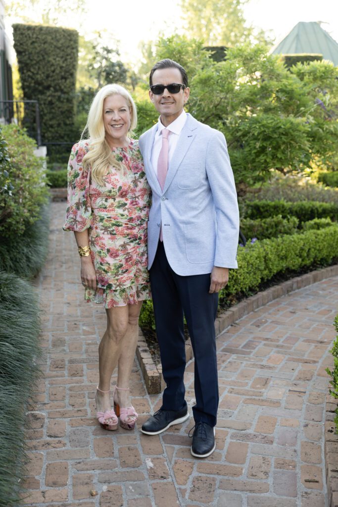 Kara Kinder Vidal, Ulises Vidal at the Bayou Bend Garden Party (Photo by Jenny Antill)