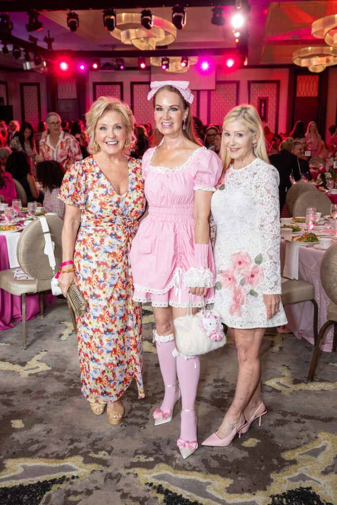 Karen Remington, Beth Meucke, Patti Murphy at the Tickled Pink Luncheon (Photo by Jacob Power)