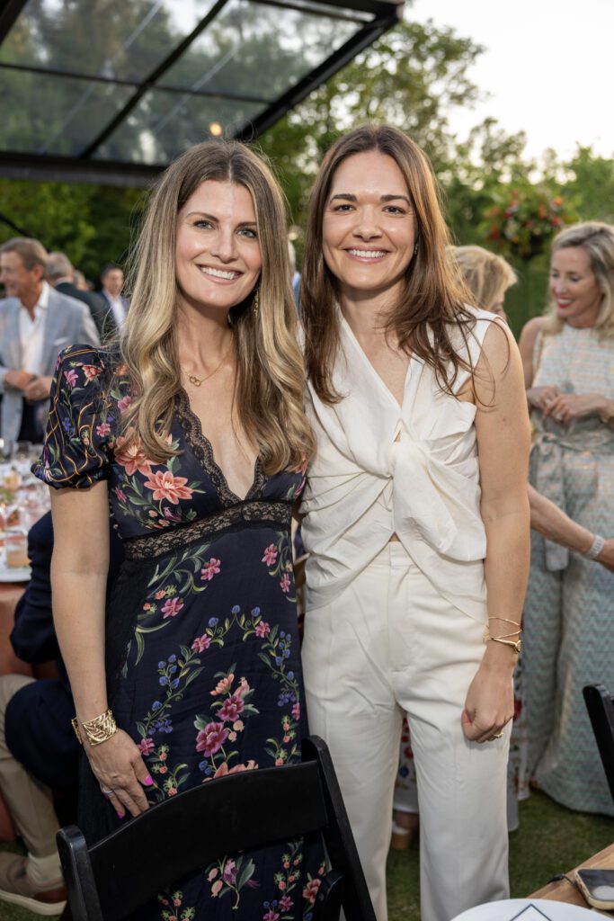 Kate Stouffer, Melissa Barrett at Memorial Park Conservancy's The Park Ball held in the Clay Family Eastern Glades (Photo by Jenny Antill)