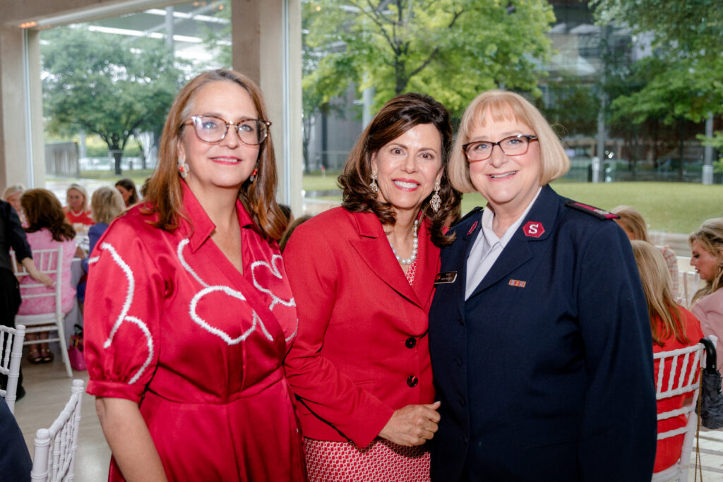 Kimber Hartmann, Michal Powell, Major Carolynn Webb (Photo by The Salvation Army of North Texas)